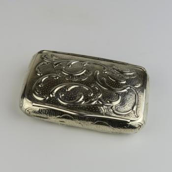 Silver tobacco box Silver tobacco box