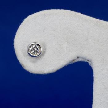 Gold Earrings with Brilliants - gold, brilliant cut diamond - 2000 Gold Earrings with Brilliants - gold, brilliant cut diamond - 2000