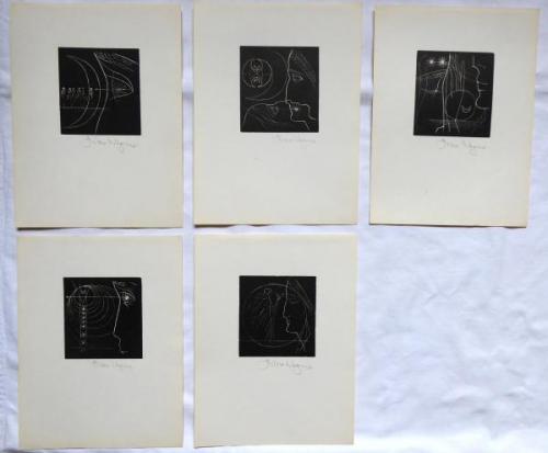 Libor Wagner - Five Graphic Artists, Figures, Dant Libor Wagner - Five Graphic Artists, Figures, Dant