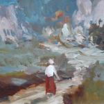 Alois Hejl - Landscape with figure Alois Hejl - Landscape with figure