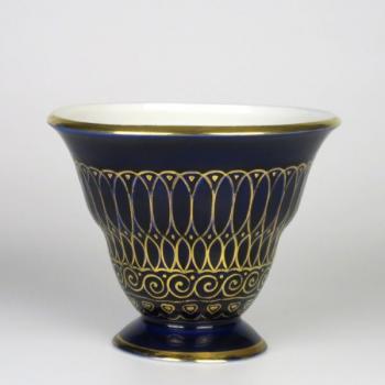 Porcelain Vase - porcelain, cobalt - 1920 Porcelain Vase - porcelain, cobalt - 1920