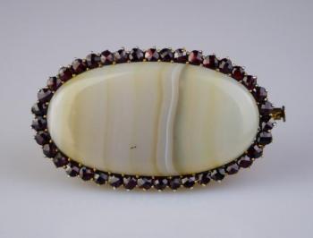 Brooch - silver, Agate - 1960 Brooch - silver, Agate - 1960