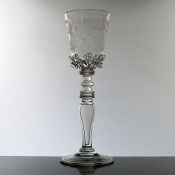 Glass Goblet - clear glass, metallurgical glass - 1870 Glass Goblet - clear glass, metallurgical glass - 1870