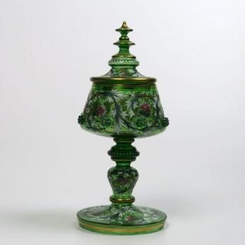 86. Glass Goblet with Lid 86. Glass Goblet with Lid