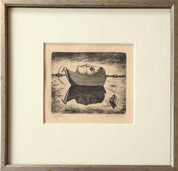 Jindrich Pilecek - Mirroring, a boat with a girl’s Jindrich Pilecek - Mirroring, a boat with a girl’s