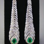Earrings - gold, diamond - 1990 Earrings - gold, diamond - 1990