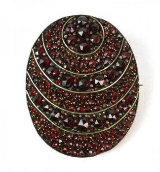 Brooch with Garnet - 1880 Brooch with Garnet - 1880