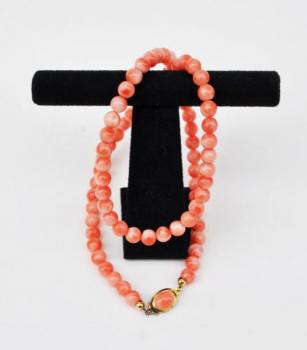 Necklace - metal, coral - 1960 Necklace - metal, coral - 1960