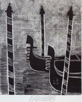 Vladimir Komarek - Ex libris LS, Gondolas Vladimir Komarek - Ex libris LS, Gondolas