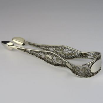 Silver sugar tongs - silver - 1830 Silver sugar tongs - silver - 1830