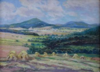 Jaromir Hauptmann Sedlacek - Summer landscape with Jaromir Hauptmann Sedlacek - Summer landscape with