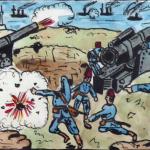 Turkish artillerymen, defending the coastal fortre Turkish artillerymen, defending the coastal fortre