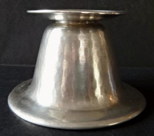 Low silver candleholder - Hermann Bauer Low silver candleholder - Hermann Bauer
