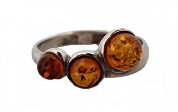 Silver Ring - silver, amber - 1940 Silver Ring - silver, amber - 1940