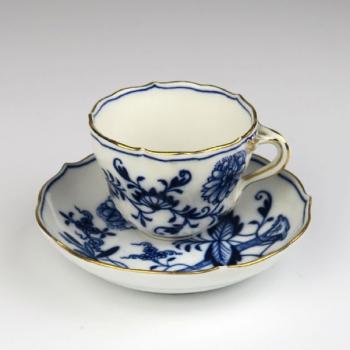 Cup and Saucer - white porcelain - 1890 Cup and Saucer - white porcelain - 1890