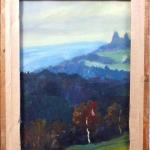 Calvary and View of Trosky Castle Calvary and View of Trosky Castle