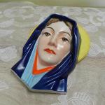 Ceramic Wall Mask - Woman - ceramics - Ditmar Urbach, Teplice - 1930 Ceramic Wall Mask - Woman - ceramics - Ditmar Urbach, Teplice - 1930