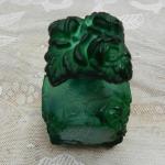 Flacon - Malachite - Ingrid, Curt Schlevogt, Bohemia - 1930 Flacon - Malachite - Ingrid, Curt Schlevogt, Bohemia - 1930