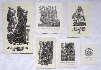 Zdenek Mezl - Six ex libris  Zdenek Mezl - Six ex libris