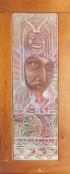 Painting - cardboard - Josef Telec - 1965 Painting - cardboard - Josef Telec - 1965