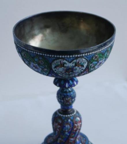Silver Cup - enamel, silver - Michail Ovčinikov - 1908 Silver Cup - enamel, silver - Michail Ovčinikov - 1908