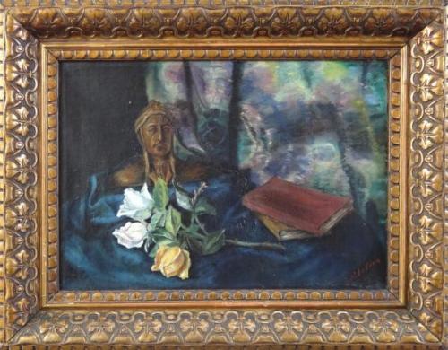 Z.Sobotova - Still life with a bust of Dante Z.Sobotova - Still life with a bust of Dante