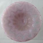 Pitcher made of milk, pink and orange glass Pitcher made of milk, pink and orange glass