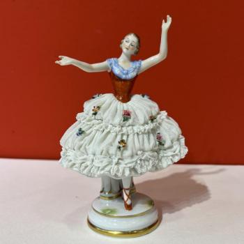 Porcelain Girl Figurine - 1890 Porcelain Girl Figurine - 1890