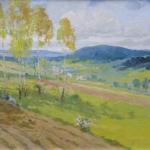 Painting - cardboard - Bedřich Peroutka - 1920 Painting - cardboard - Bedřich Peroutka - 1920