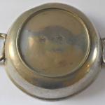 Tin bowl, with rococo handles Tin bowl, with rococo handles