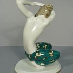 Porcelain Dancer Figurine - glazed porcelain - 1920 Porcelain Dancer Figurine - glazed porcelain - 1920