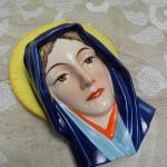 Ceramic Wall Mask - Woman - ceramics - Ditmar Urbach, Teplice - 1930 Ceramic Wall Mask - Woman - ceramics - Ditmar Urbach, Teplice - 1930