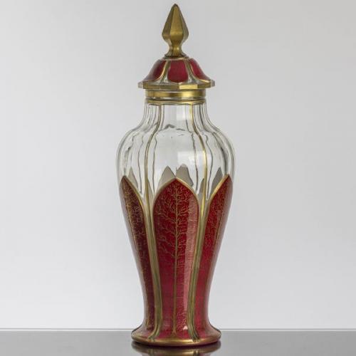 Vase with lid - Harrachov, Bohemia, 1850 Vase with lid - Harrachov, Bohemia, 1850