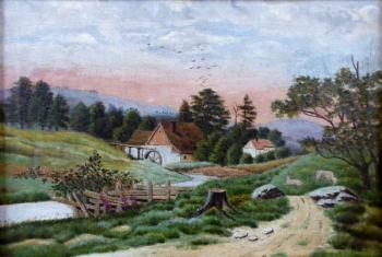Pathway to the mill - Central Europe 1860 - 1880 Pathway to the mill - Central Europe 1860 - 1880