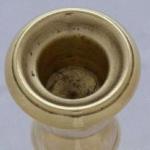 Polished brass candlestick Polished brass candlestick