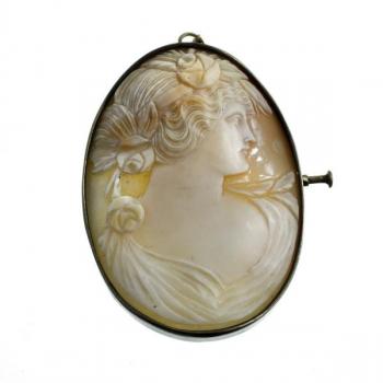 Cameo Brooch - silver, cameo - 1920 Cameo Brooch - silver, cameo - 1920