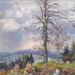 Frantisek Cina Jelinek - Landscape in the rain, wi Frantisek Cina Jelinek - Landscape in the rain, wi