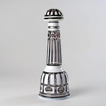 Carafe - clear glass, ruby glass - 1910 Carafe - clear glass, ruby glass - 1910