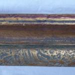 Patinated gold frame with decorations, square shap Patinated gold frame with decorations, square shap