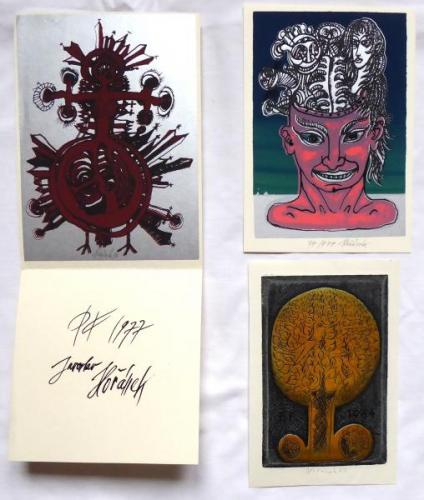 Jaroslav Horanek-PF 1977, PF 1979, Tree with birds Jaroslav Horanek-PF 1977, PF 1979, Tree with birds