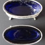 Oval Silver Salt & Pepper Containers - Williams  Oval Silver Salt & Pepper Containers - Williams