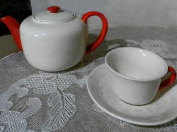 Tea Set - white porcelain - 1930 Tea Set - white porcelain - 1930