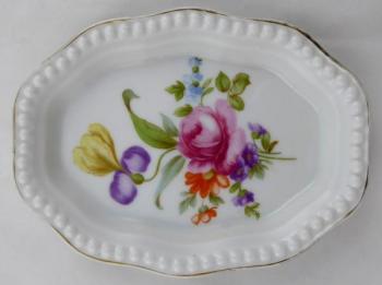 Bowl with flowers and beads - Rosenthal Bowl with flowers and beads - Rosenthal