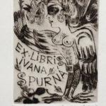 Olga Cechova - Four ex libris, Fisherman  Olga Cechova - Four ex libris, Fisherman