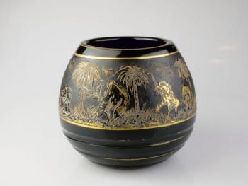 Vase - amethyst glass - Rudolf Wels, Moser - 1926