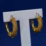 Gold earrings, Au 750/1000/ 9.85 g