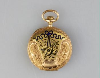 Pocket Watch - enamel, gold - LE PARC - 1900