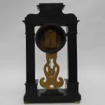 Column Mantel Clock - alabaster, wood - 1840