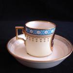 Cup and Saucer - white porcelain - 1810