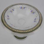 Glass Pedestal Bowl - alabaster, glass - 1860